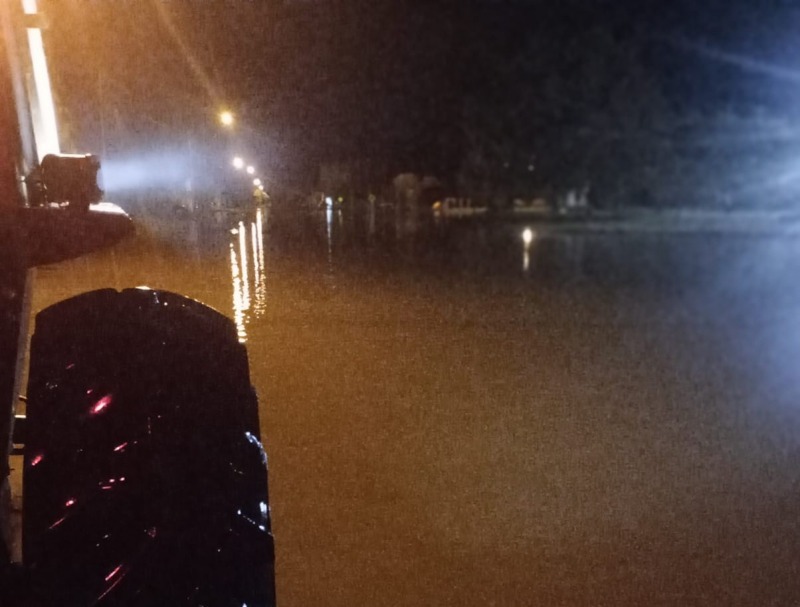 Recalde: m�s de 200 mm y evacuados en una noche cr�tica